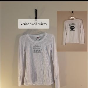 2 Harley Davidson long sleeve t-shirts